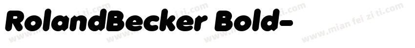 RolandBecker Bold字体转换